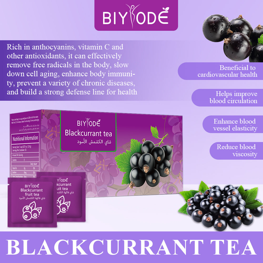 Wholesale Custom Private Label Blackcurrant Tea Bag Herbal Supplements OEM ODM Certificate Manufacturer Factory GMP HALAL NSF COA Rich In Antioxidants